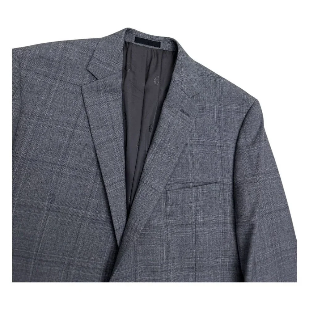 LAUREN RALPH LAUREN Check Pattern Gray Business Casual 2 Piece Blazer Suit 44S - Picture 10 of 10
